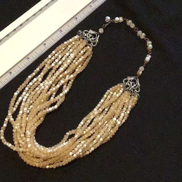 Vintage multi strand beaded necklace - Picture 1 of 4